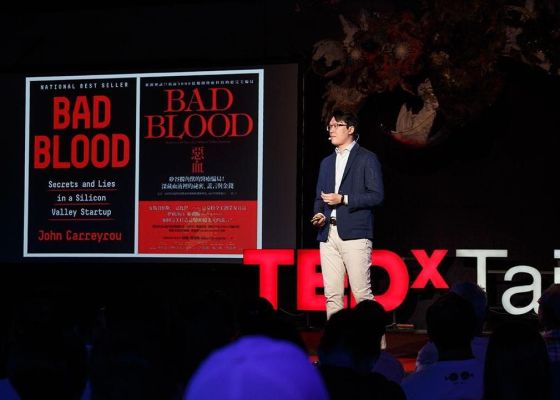 On stage at the TEDxTaipei 2019 Annual Conference